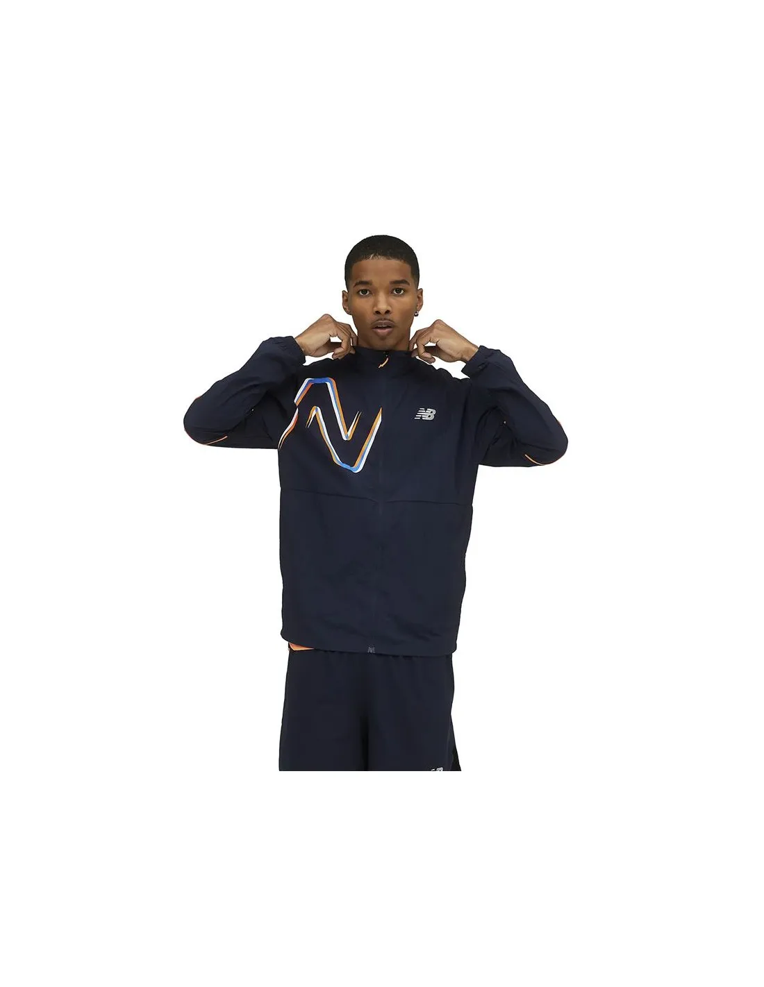 Chaqueta New Balance Graphic Impact Run Hombre BL