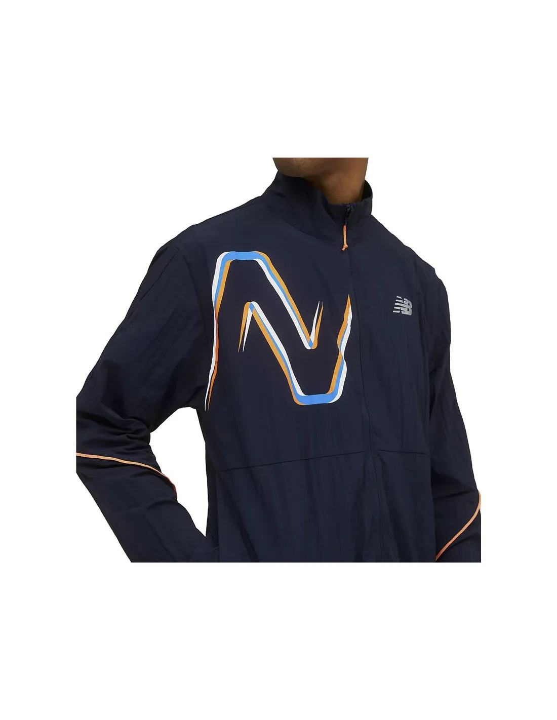 Chaqueta New Balance Graphic Impact Run Hombre BL