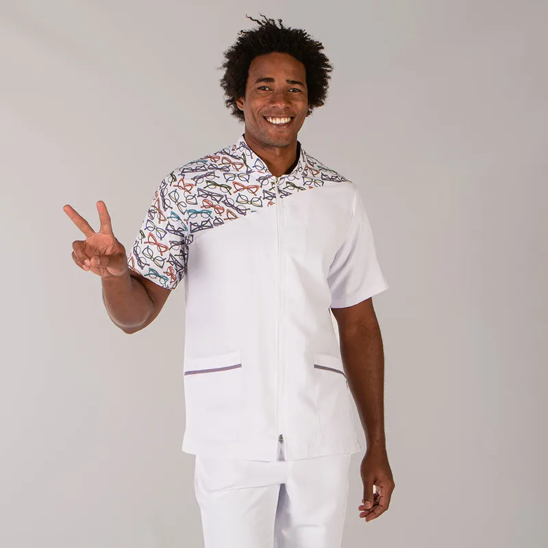 CHAQUETA PARA óPTICA HOMBRE DE MICROFIBRA ELOY MANGA CORTA  GARY'S