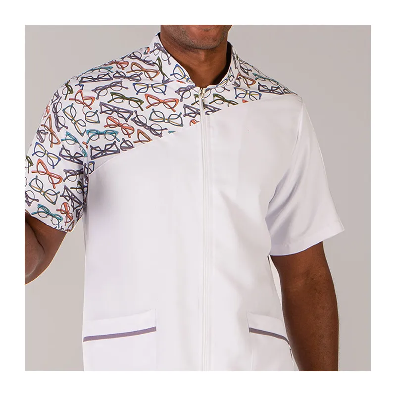 CHAQUETA PARA óPTICA HOMBRE DE MICROFIBRA ELOY MANGA CORTA  GARY'S
