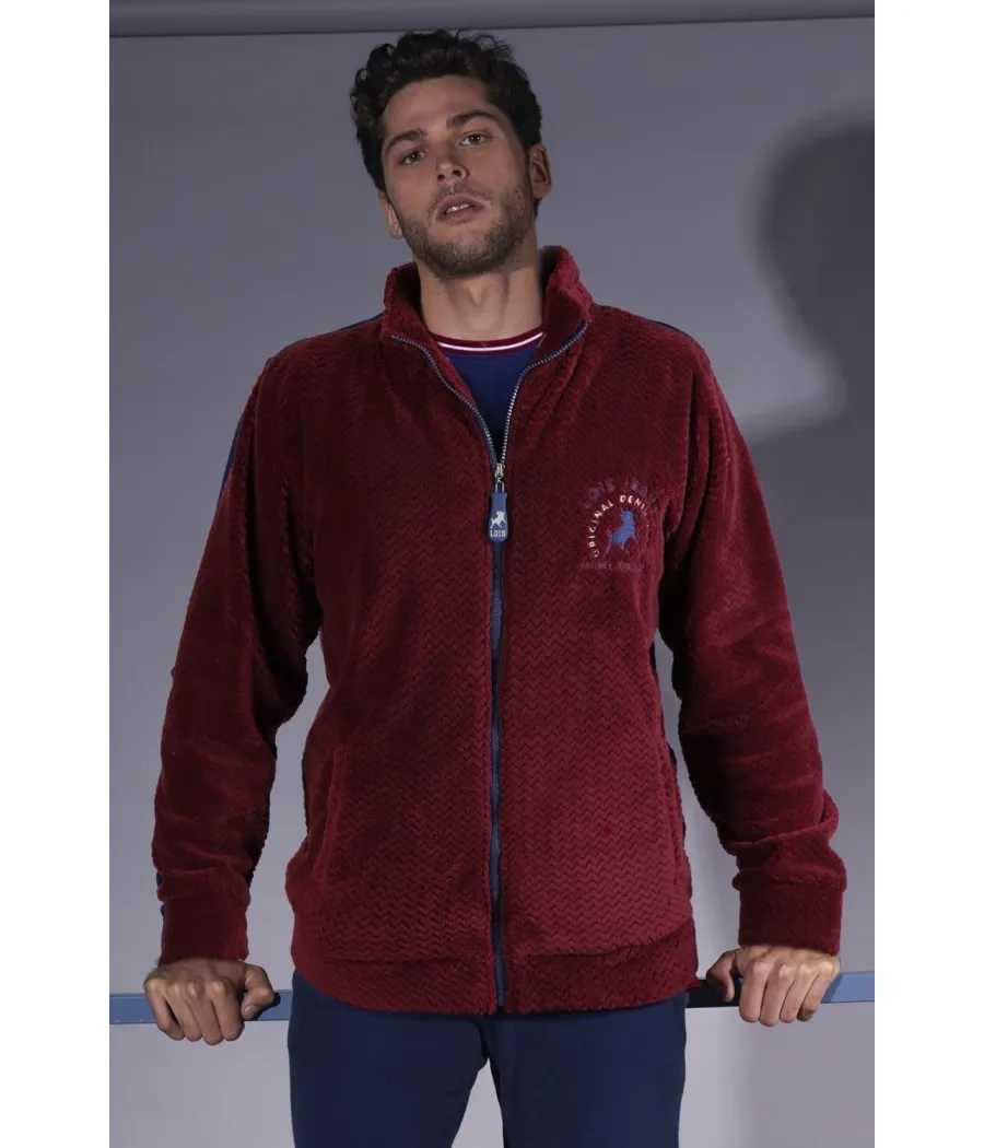 Chaqueta Record hombre Lois invierno granate