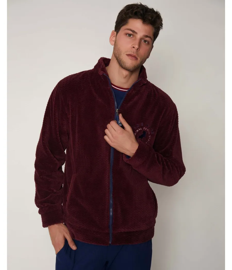 Chaqueta Record hombre Lois invierno granate
