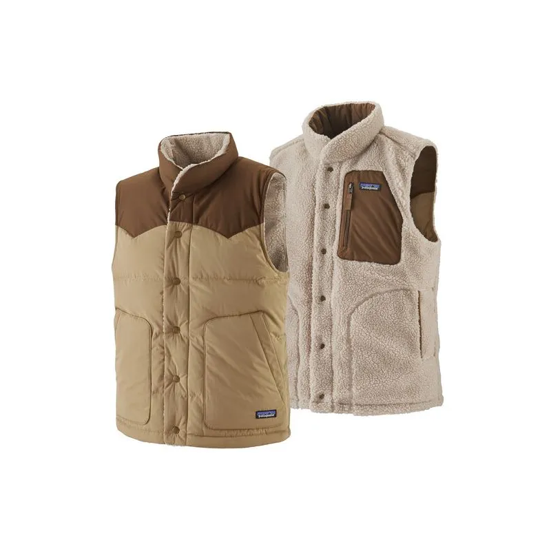 Chaqueta sin mangas Patagonia M's Reversible Bivy Down Vest (Classic Tan) hombre
