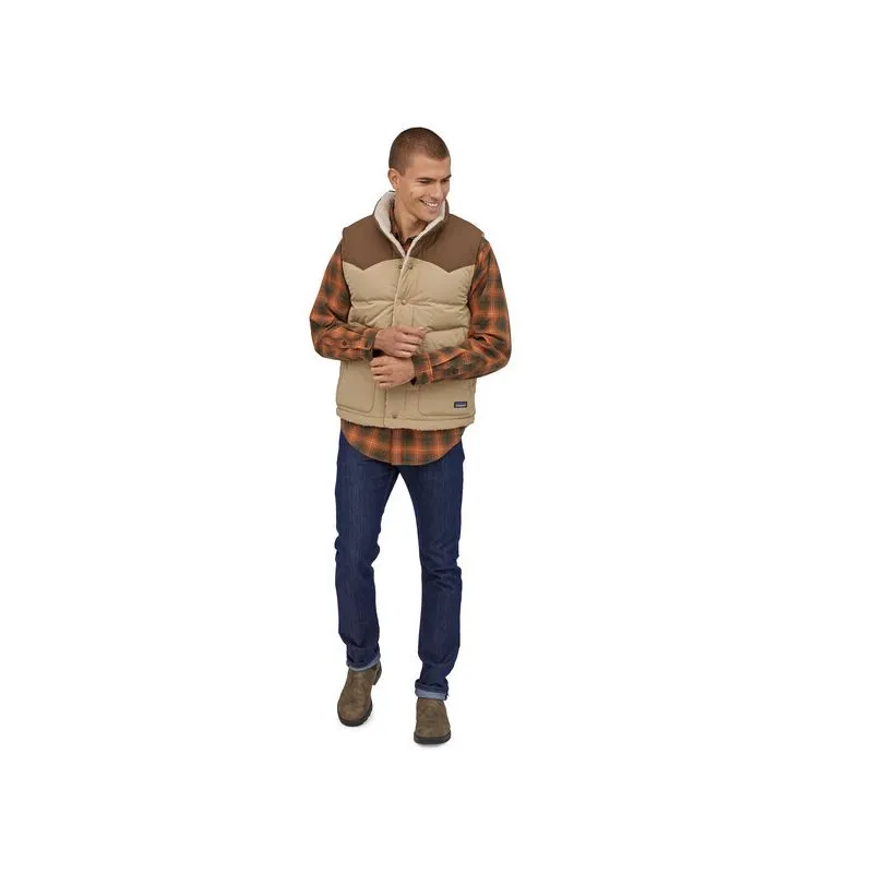 Chaqueta sin mangas Patagonia M's Reversible Bivy Down Vest (Classic Tan) hombre
