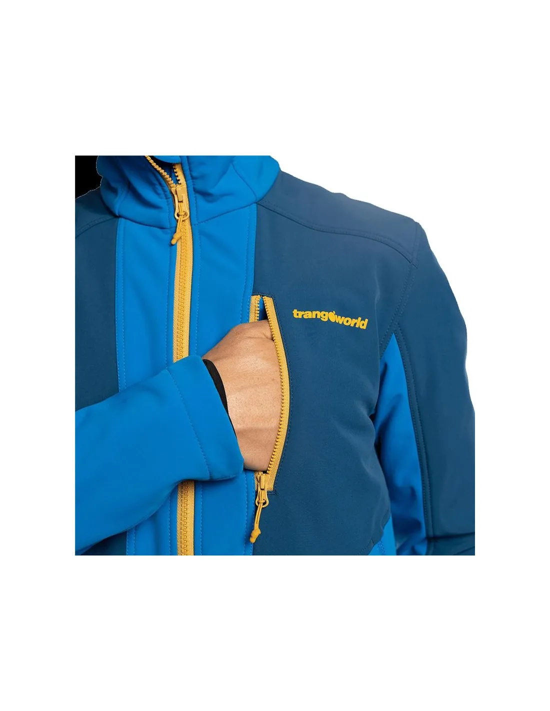 Chaqueta Trangoworld Karun Hombre Azul/Azul Oscuro
