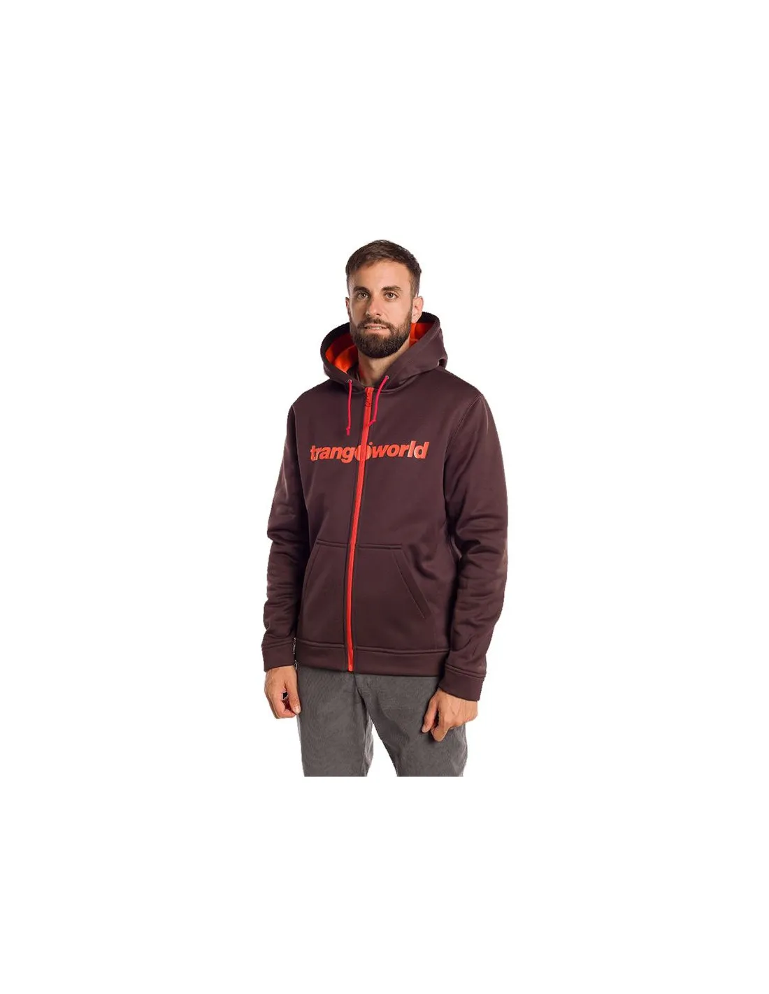 Chaqueta Trangoworld Ripon Hombre Marrón/Rojo Anaranjado