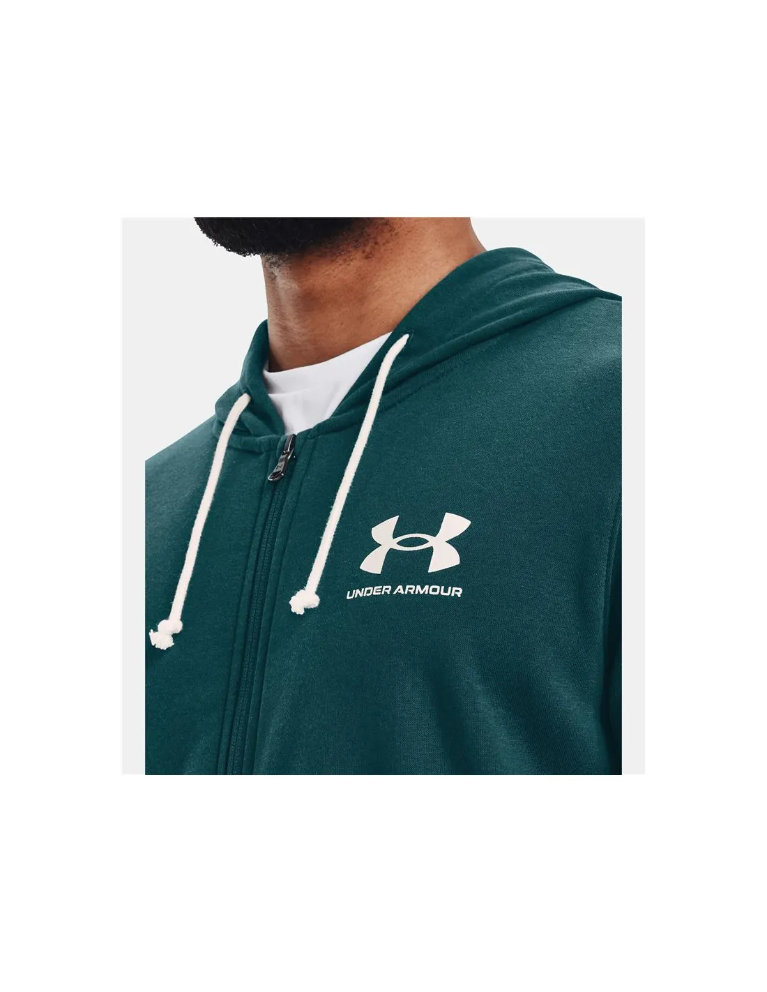Chaqueta turquesa Under Armour Rival Terry Hombre