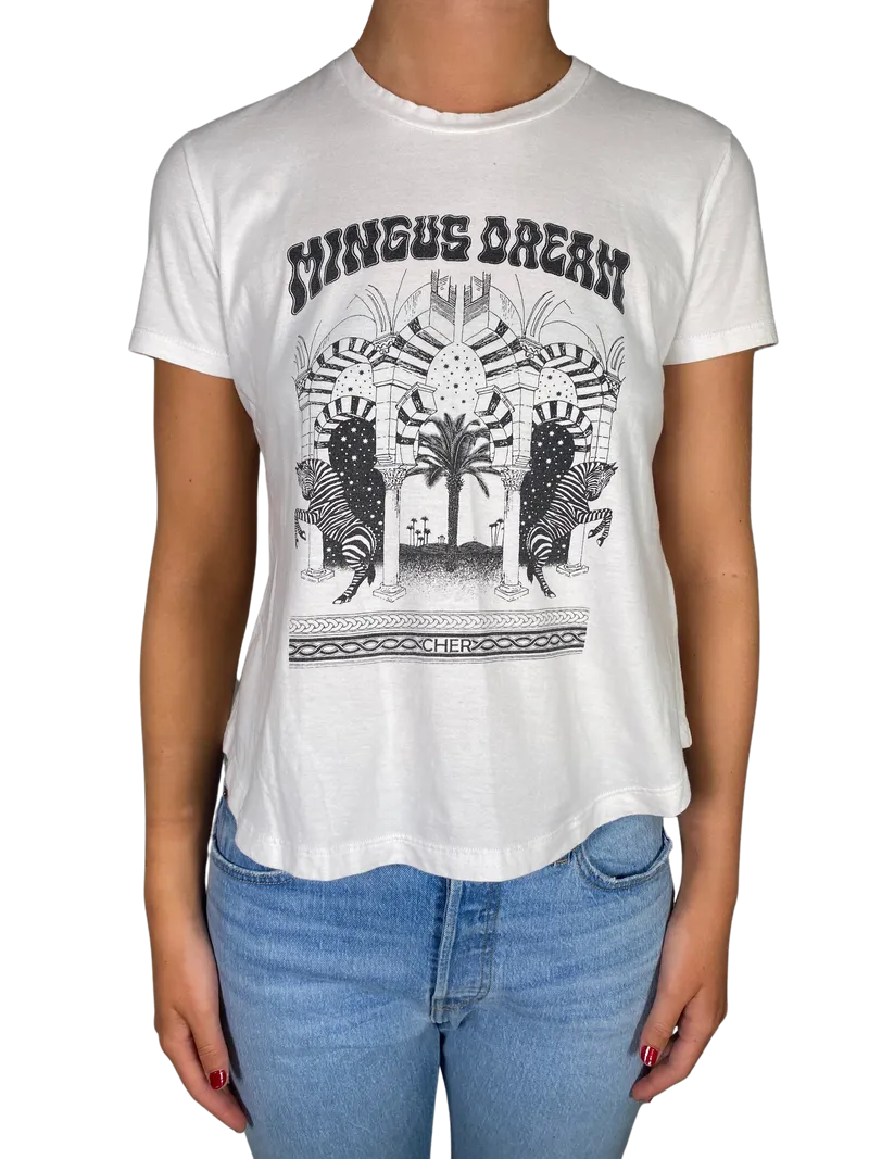 CHER Polera Blanca Mingus Dreams