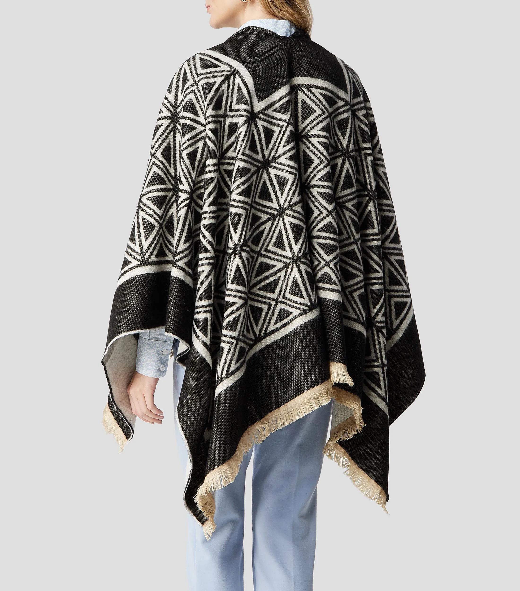 Chester & Peck Poncho multidiseño Mujer