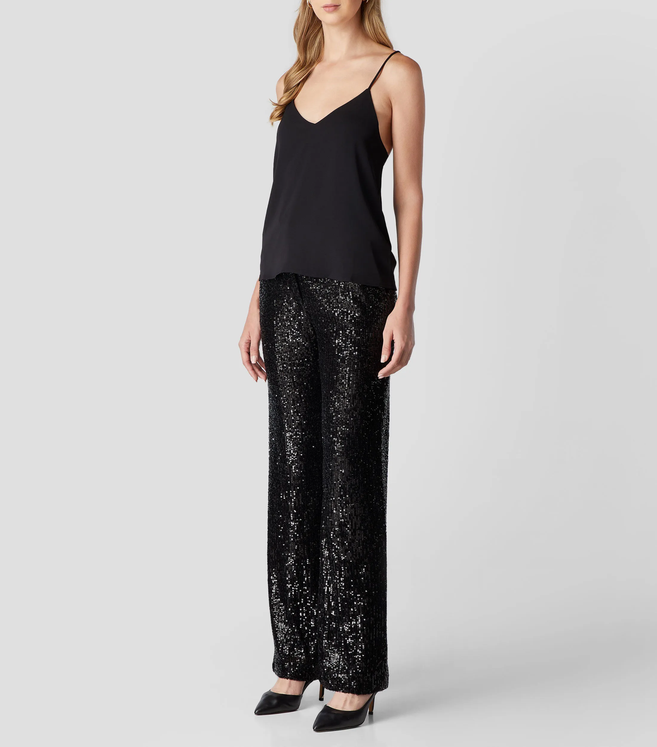 Claudie Pierlot Pantalón con lentejuelas Mujer