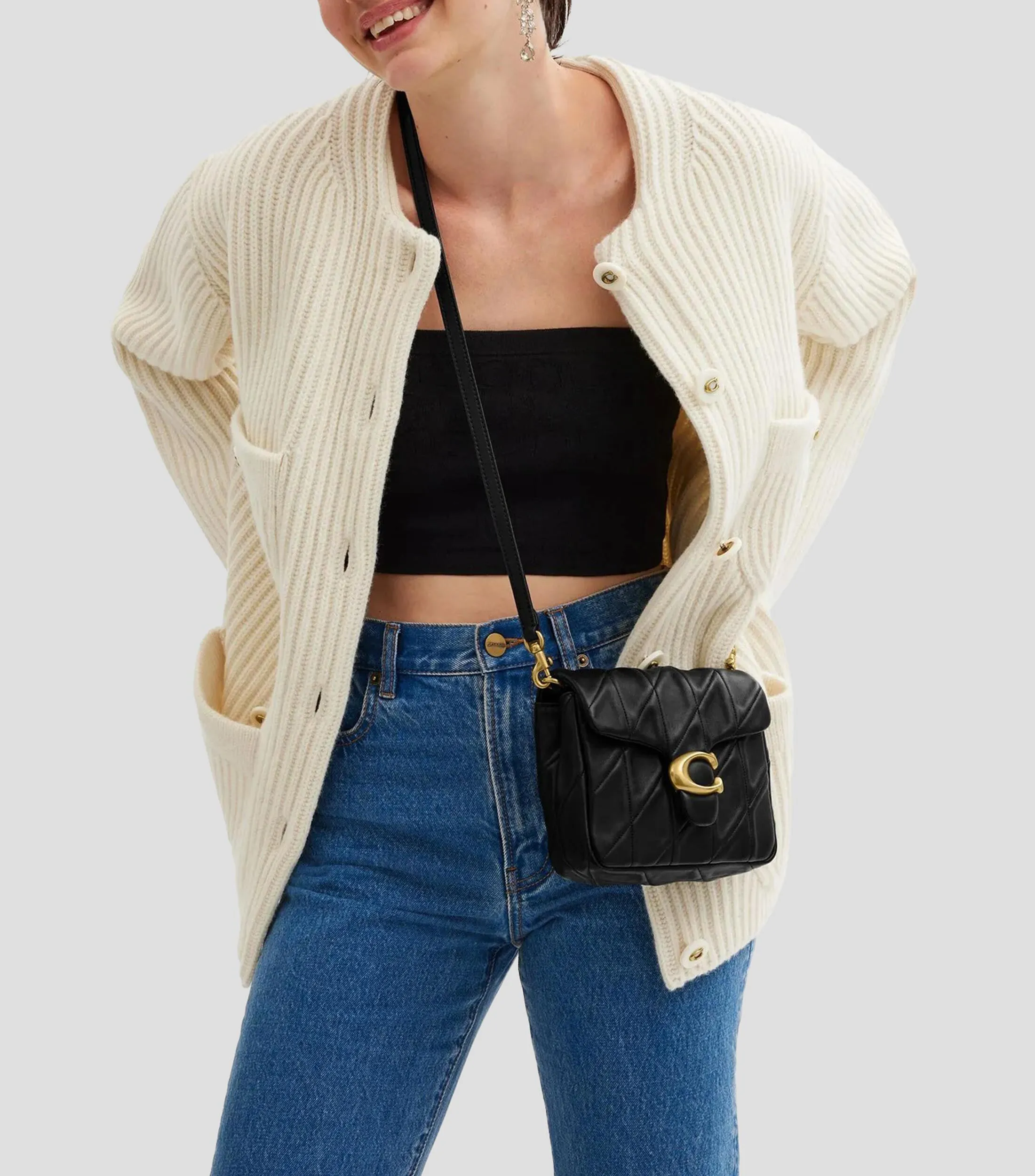 Coach Bolso Shoulder en Piel Tabby Mujer