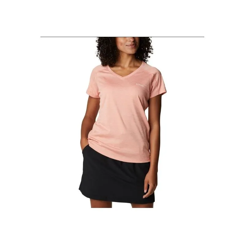 Columbia Camisa de manga corta Zero Rules™ (Coral Reef Heather) Mujer