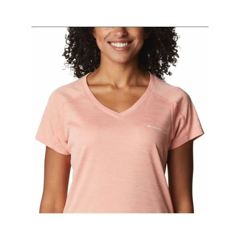 Columbia Camisa de manga corta Zero Rules™ (Coral Reef Heather) Mujer