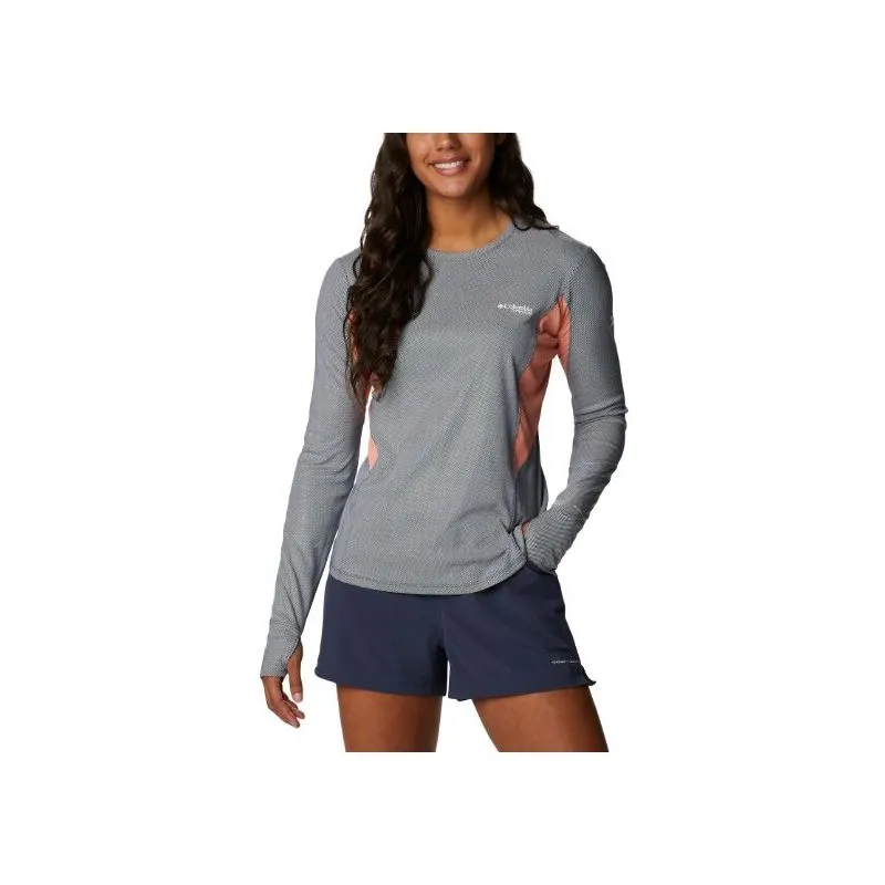 Columbia Titan Pass™ Sun Deflector Ls Tee 2.0 (Nocturnal, Coral Reef) Mujer
