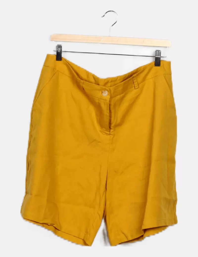 Cortefiel Bermuda amarilla casual