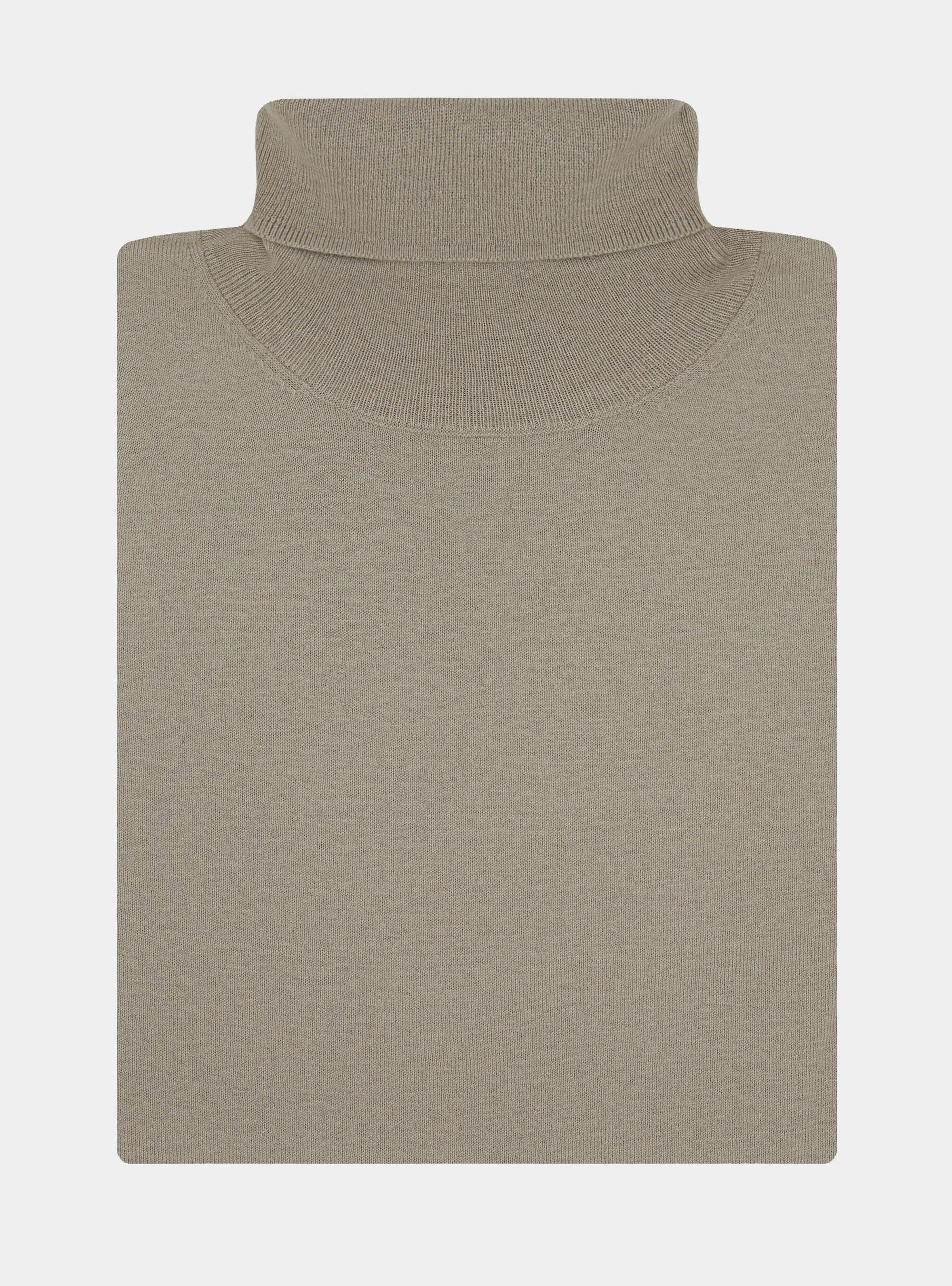 Cuello alto de seda y cachemira de algodón