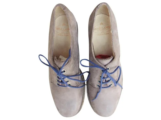 derbies vintage Free Lance p 36 Nueva condición Beige 