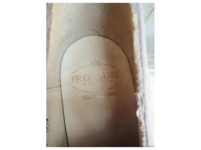 derbies vintage Free Lance p 36 Nueva condición Beige 