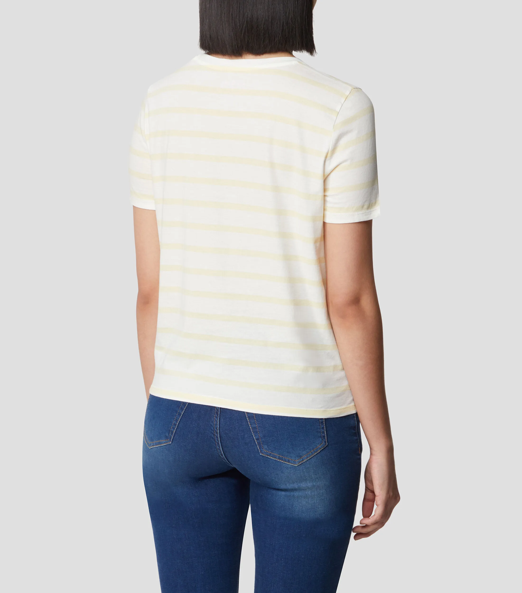 ese O ese Playera de rayas con manga corta Mujer