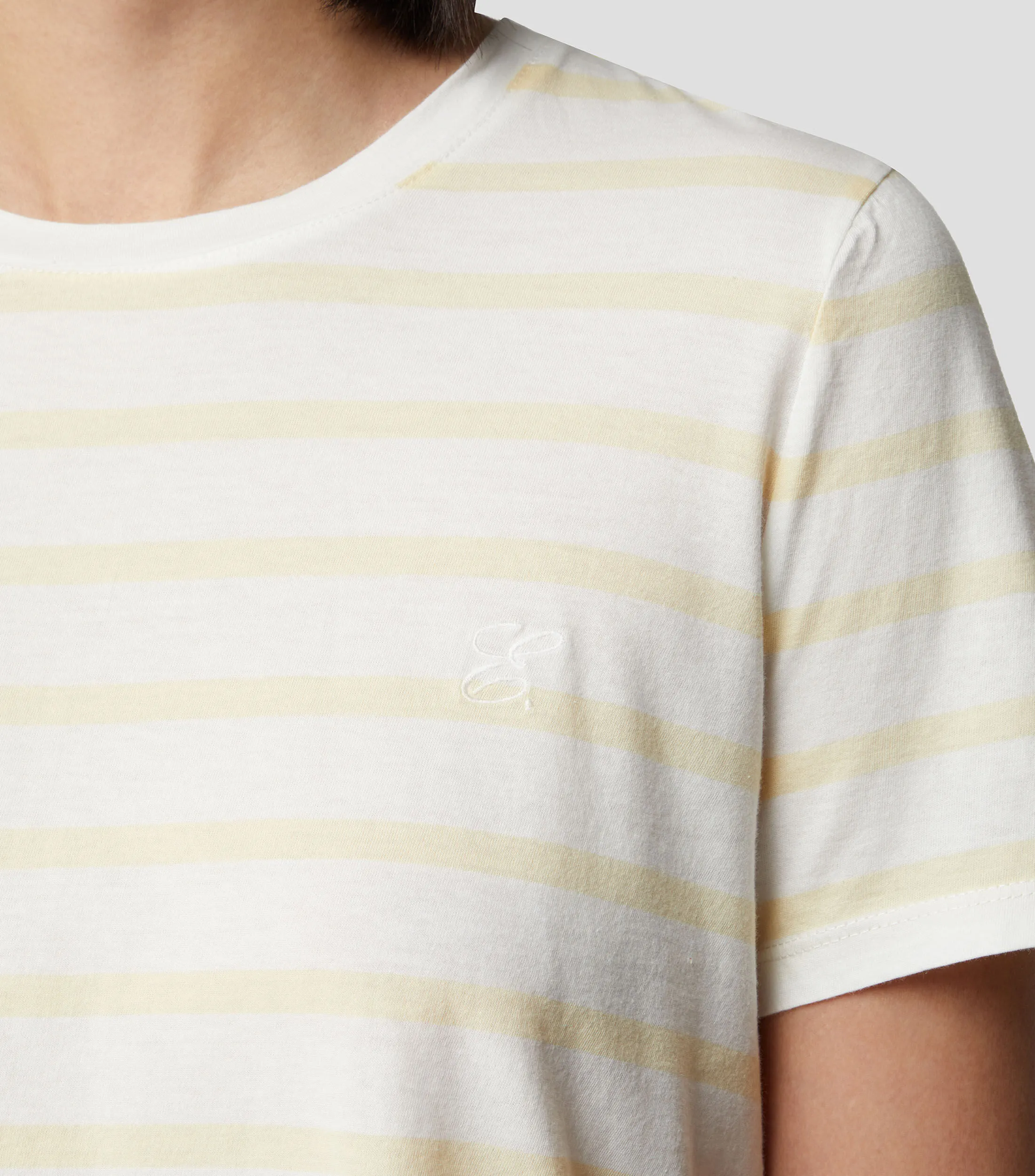 ese O ese Playera de rayas con manga corta Mujer