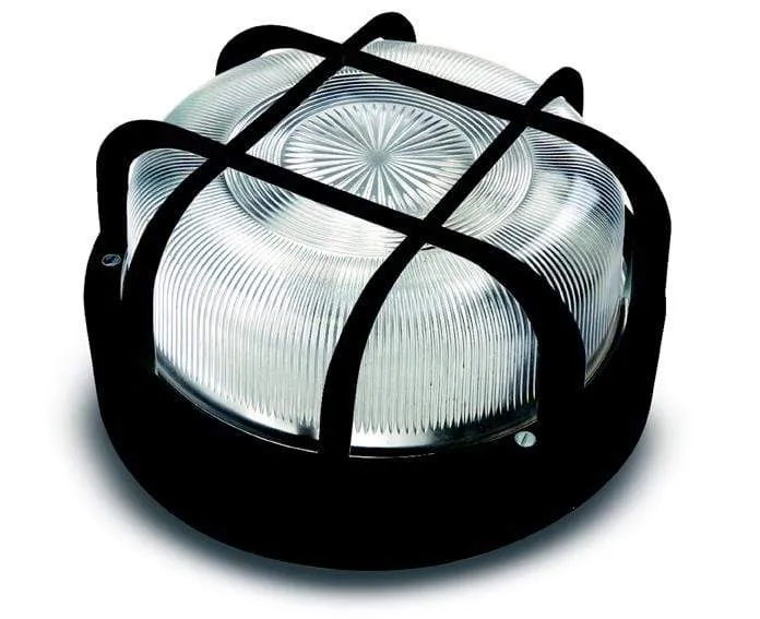 FAMATEL APLIQUE 4411G REDONDO E27 60W NEGRO