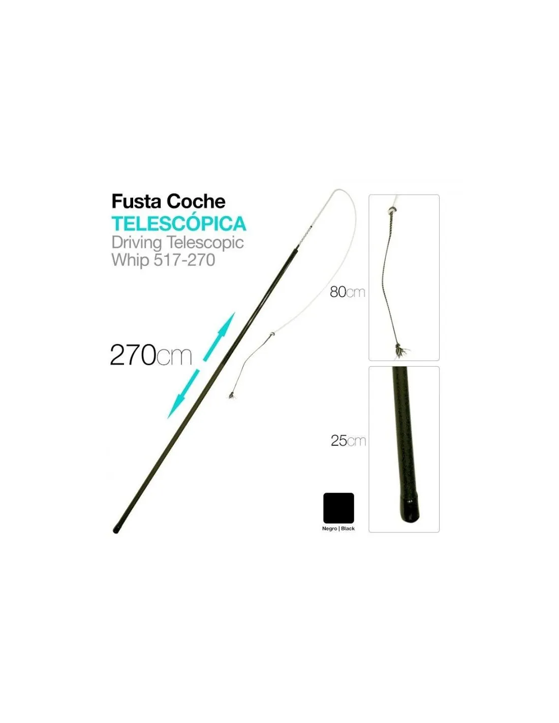 Fusta para Coche Telescópica 2.70 m