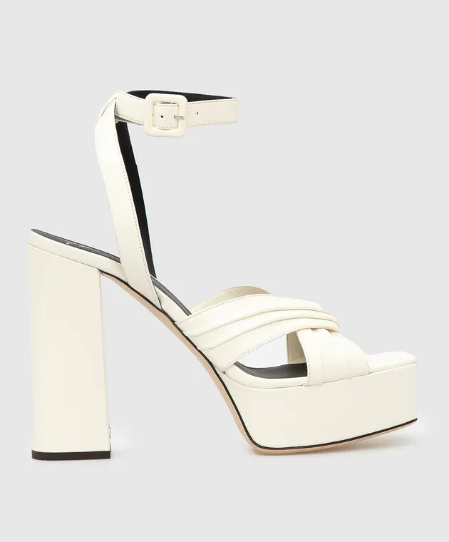 Giuseppe Zanotti Light beige leather sandals