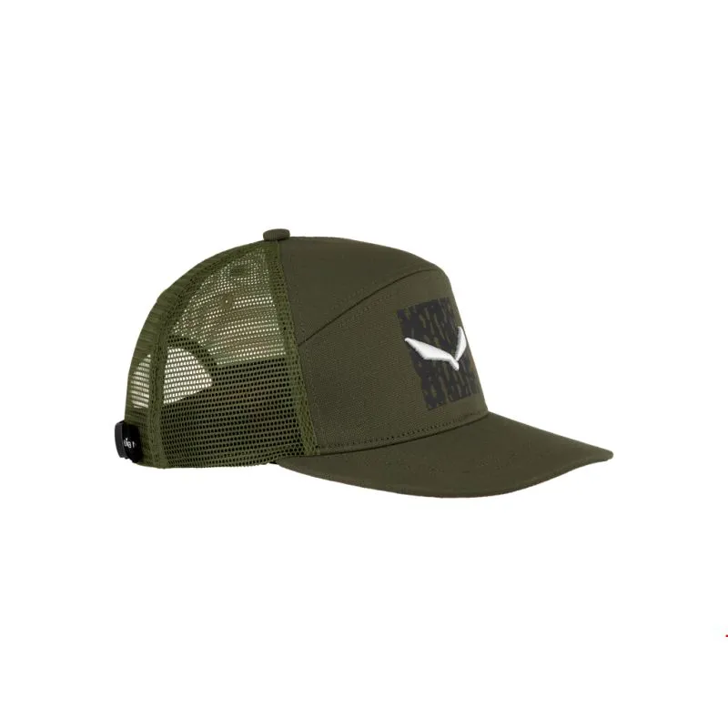 Gorra Salewa Gorra con logotipo de salamandra pura (oliva oscuro)