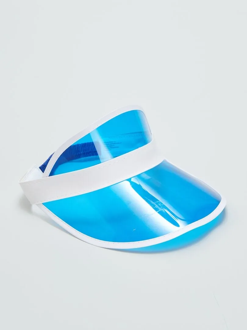 GORRA TRANSPARENTE  AZUL