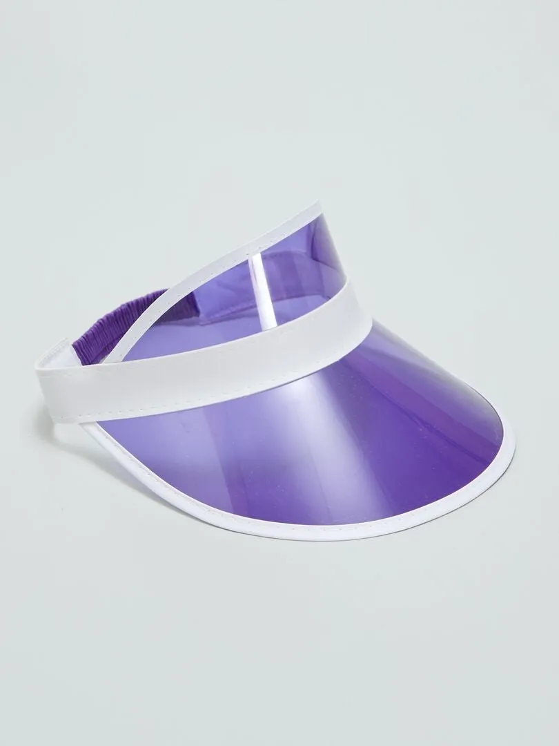 GORRA TRANSPARENTE  PURPURA
