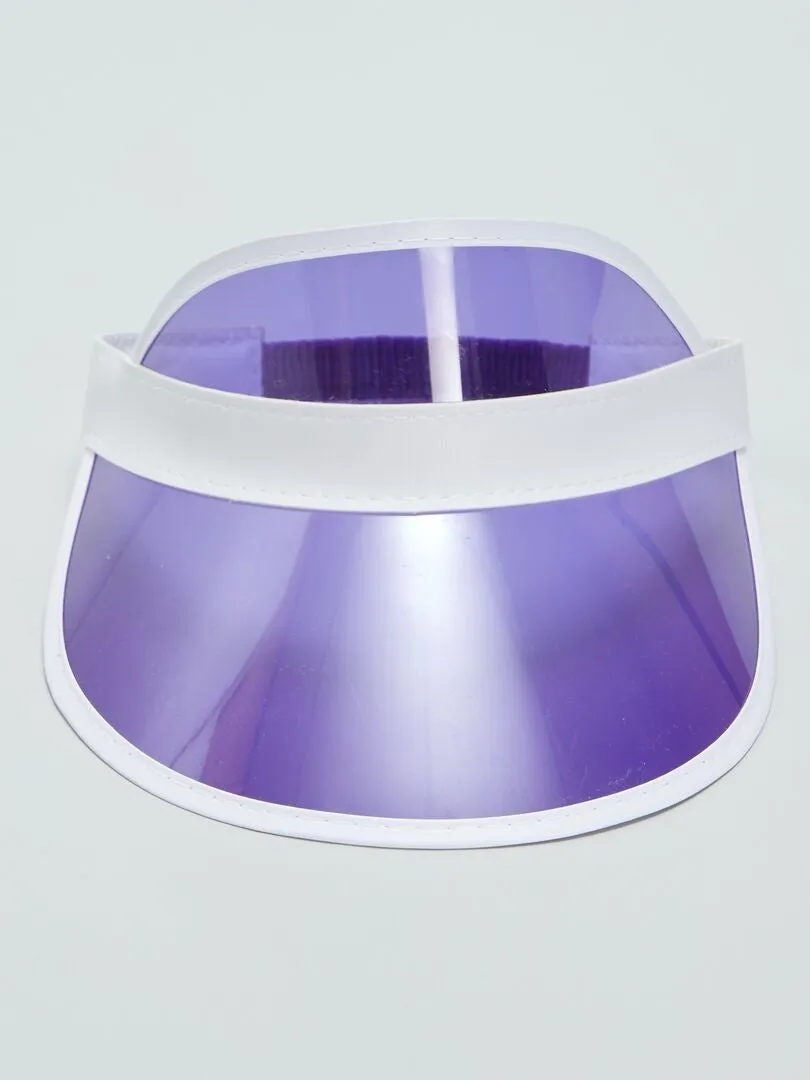 GORRA TRANSPARENTE  PURPURA