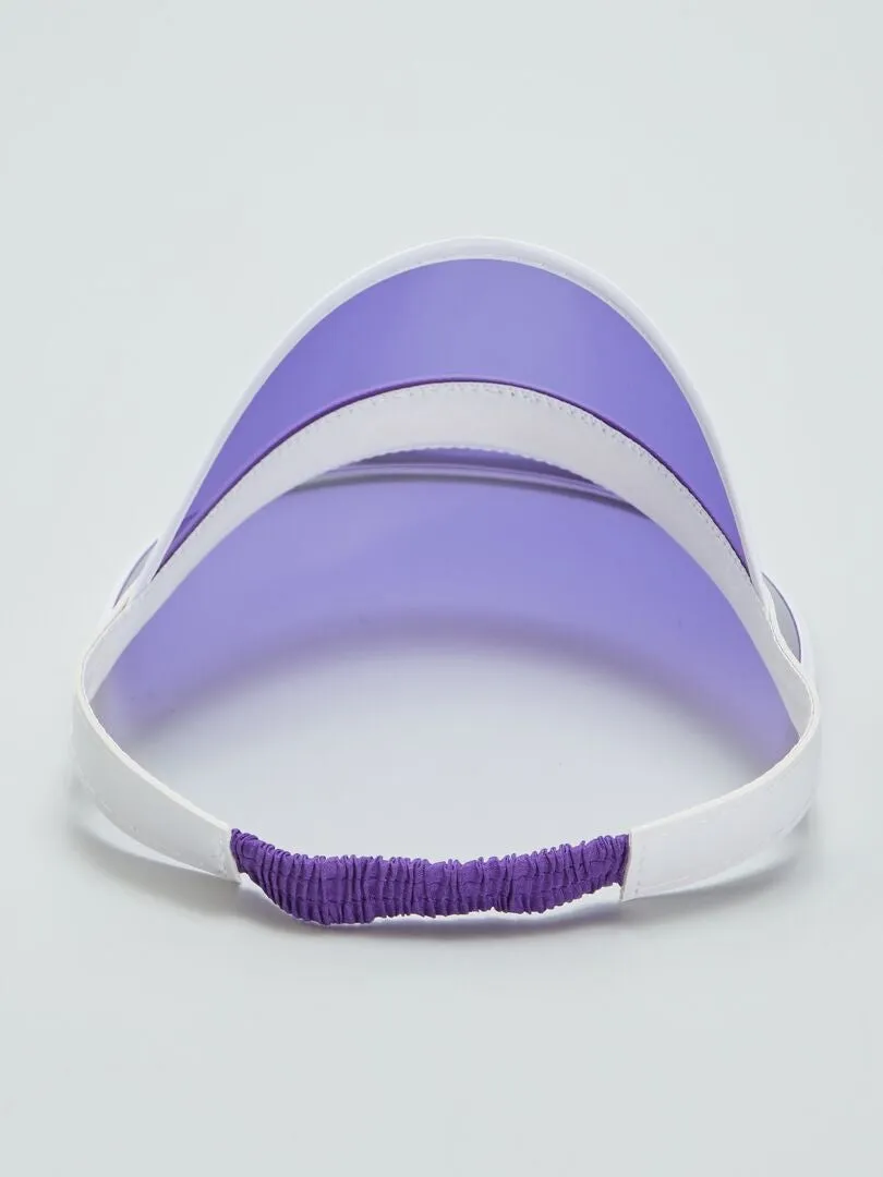 GORRA TRANSPARENTE  PURPURA