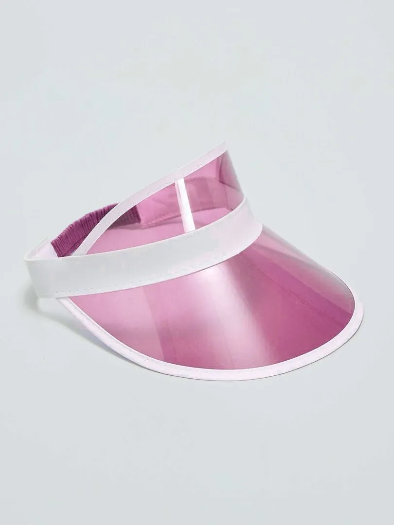 GORRA TRANSPARENTE  ROSA