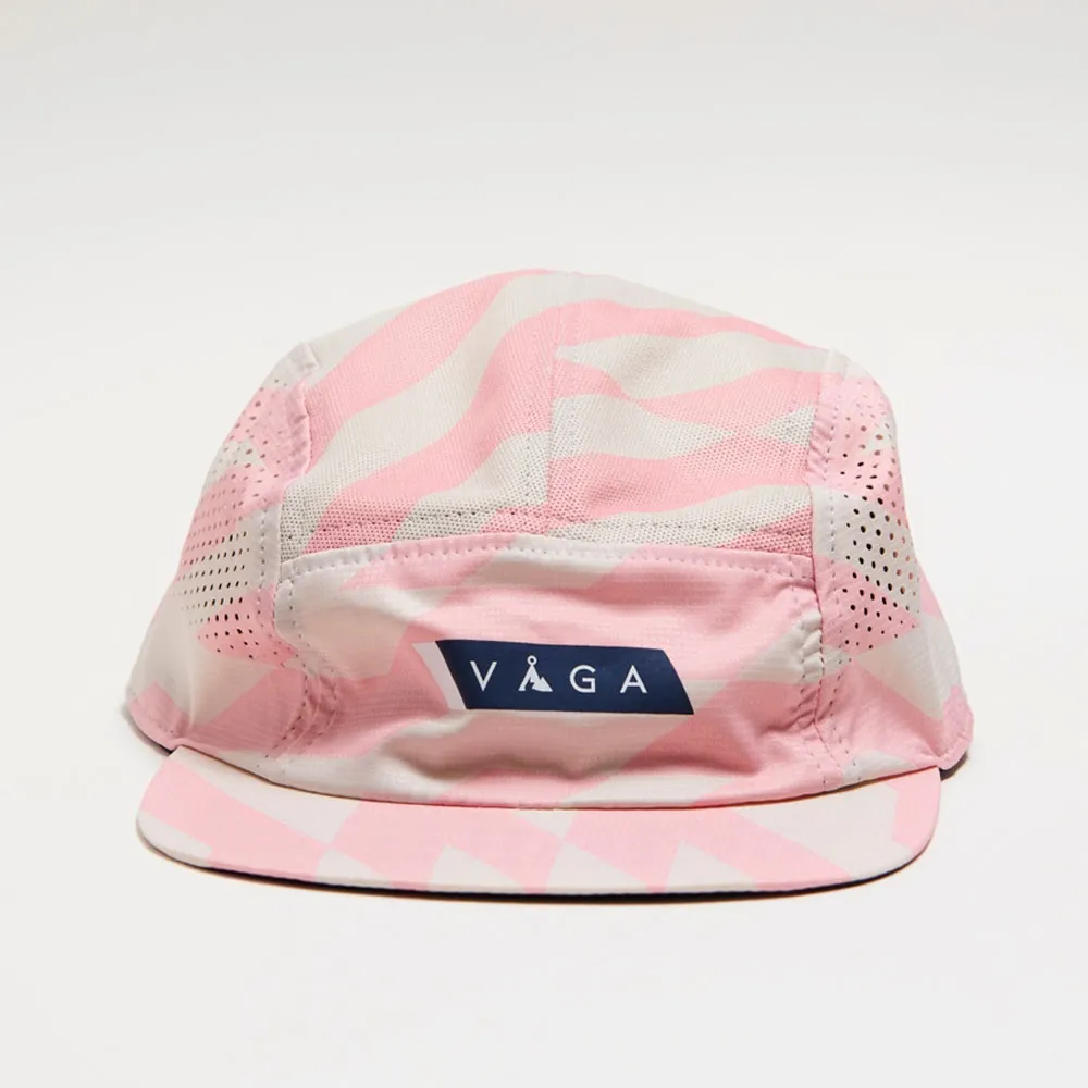 GORRA VÅGA FEATHER RACING CAP TAUPE GREY / PASTEL PINK / NAVY BLUE