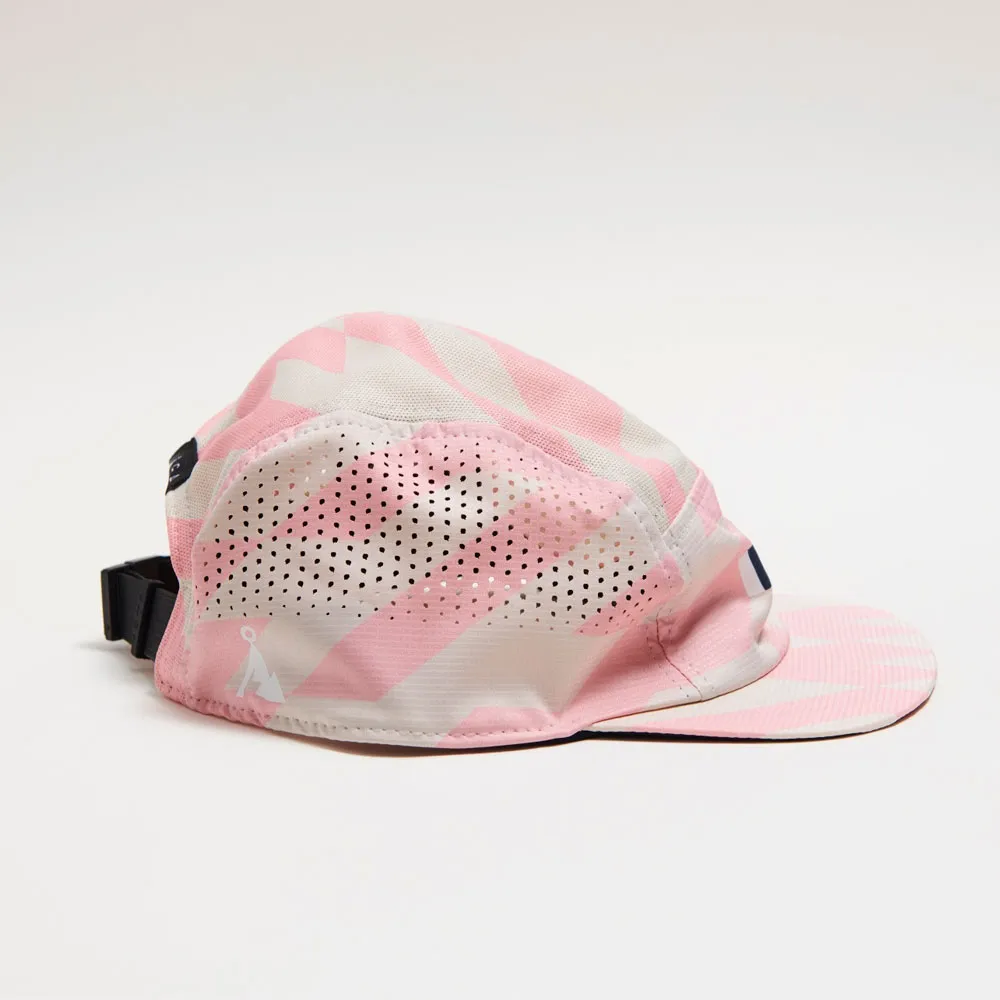 GORRA VÅGA FEATHER RACING CAP TAUPE GREY / PASTEL PINK / NAVY BLUE