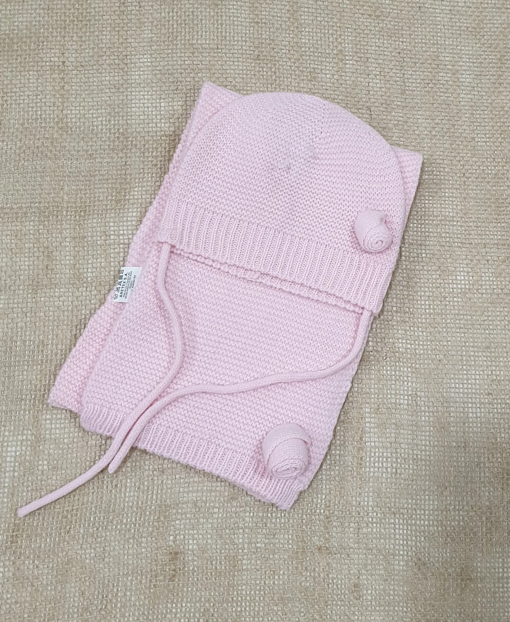 Gorro+Bufanda Punto Cóndor P130068 Rosa
