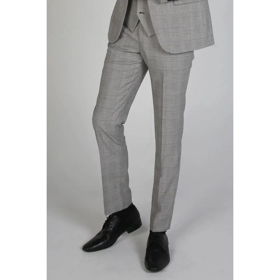HUGO  CHECK GREY GRAY BOSSER