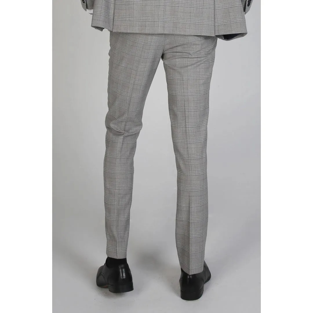 HUGO  CHECK GREY GRAY BOSSER