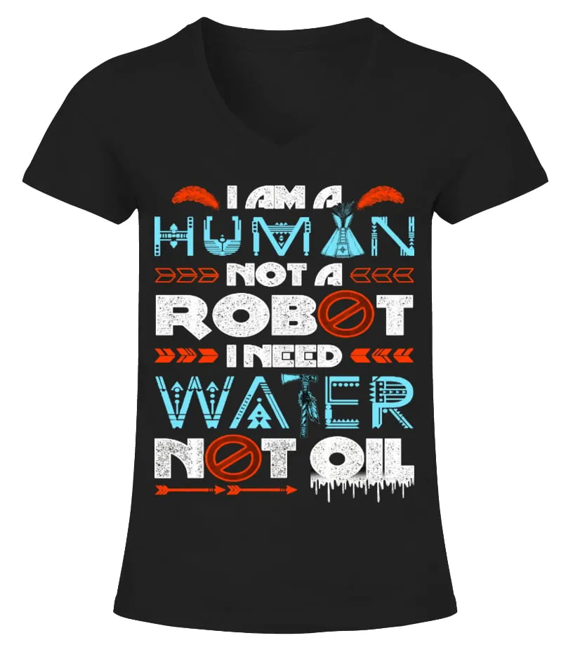 I'M NOT A ROBOT Camiseta cuello pico Mujer