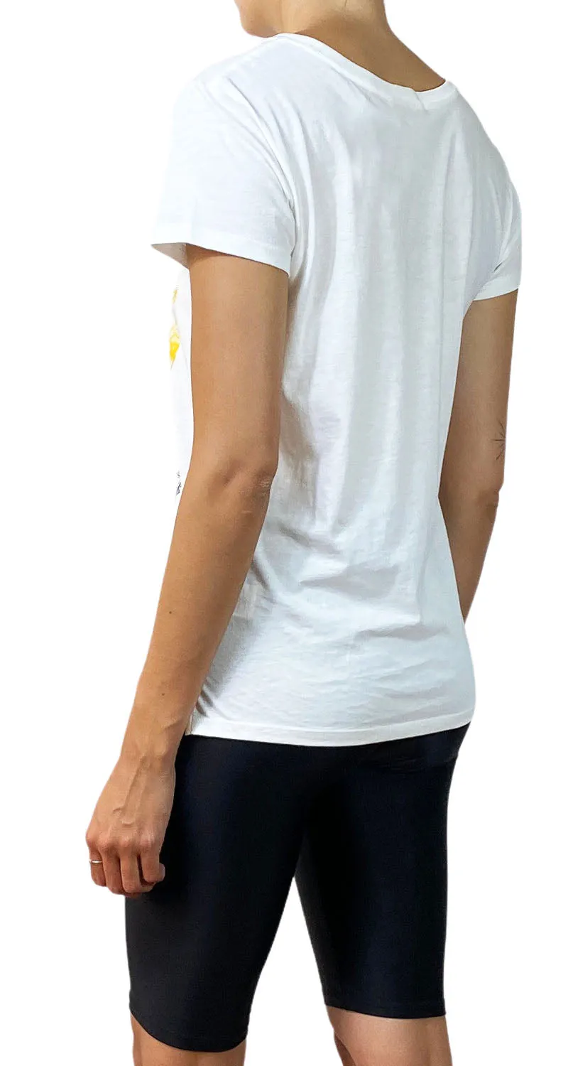 JAZMIN CHEBAR Polera Blanca Flores