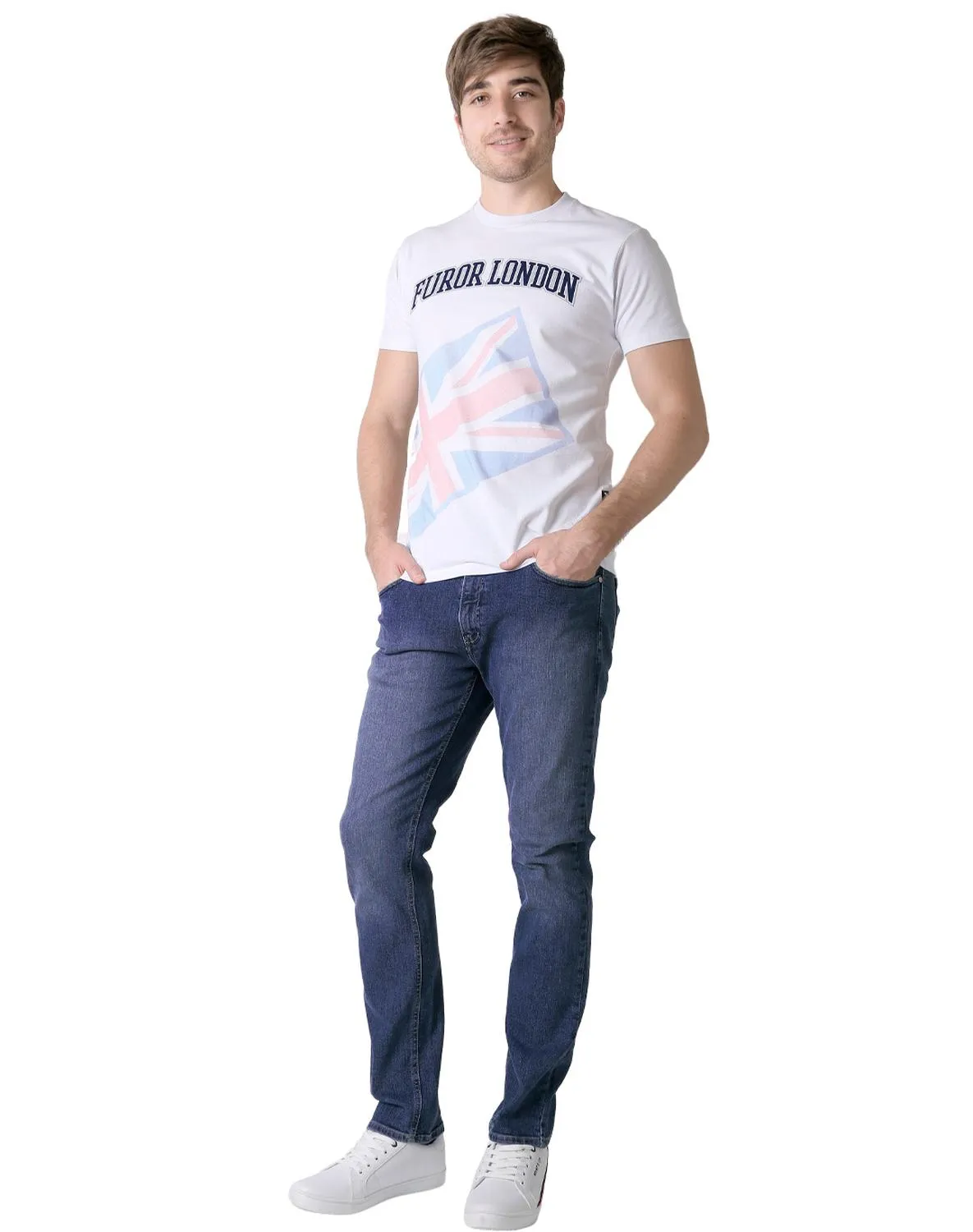Jeans Hombre Moda Slim Azul Oggi Iron 59105028