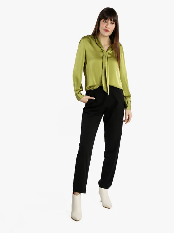 Jmzy Orignal Design Pantalón recto de tiro alto para mujer