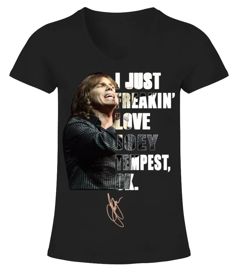 JOEY TEMPEST IS MY DEALER Camiseta cuello pico Mujer