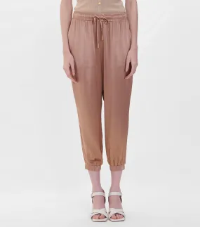 Julio Pantalón Jogger De Satín Tiro Alto Mujer