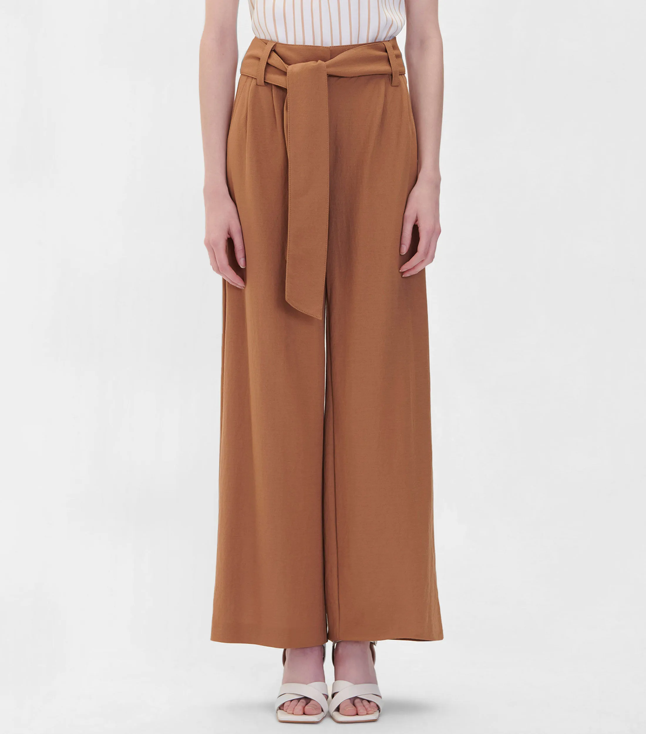 Julio Pantalón Palazzo Tiro Alto Mujer