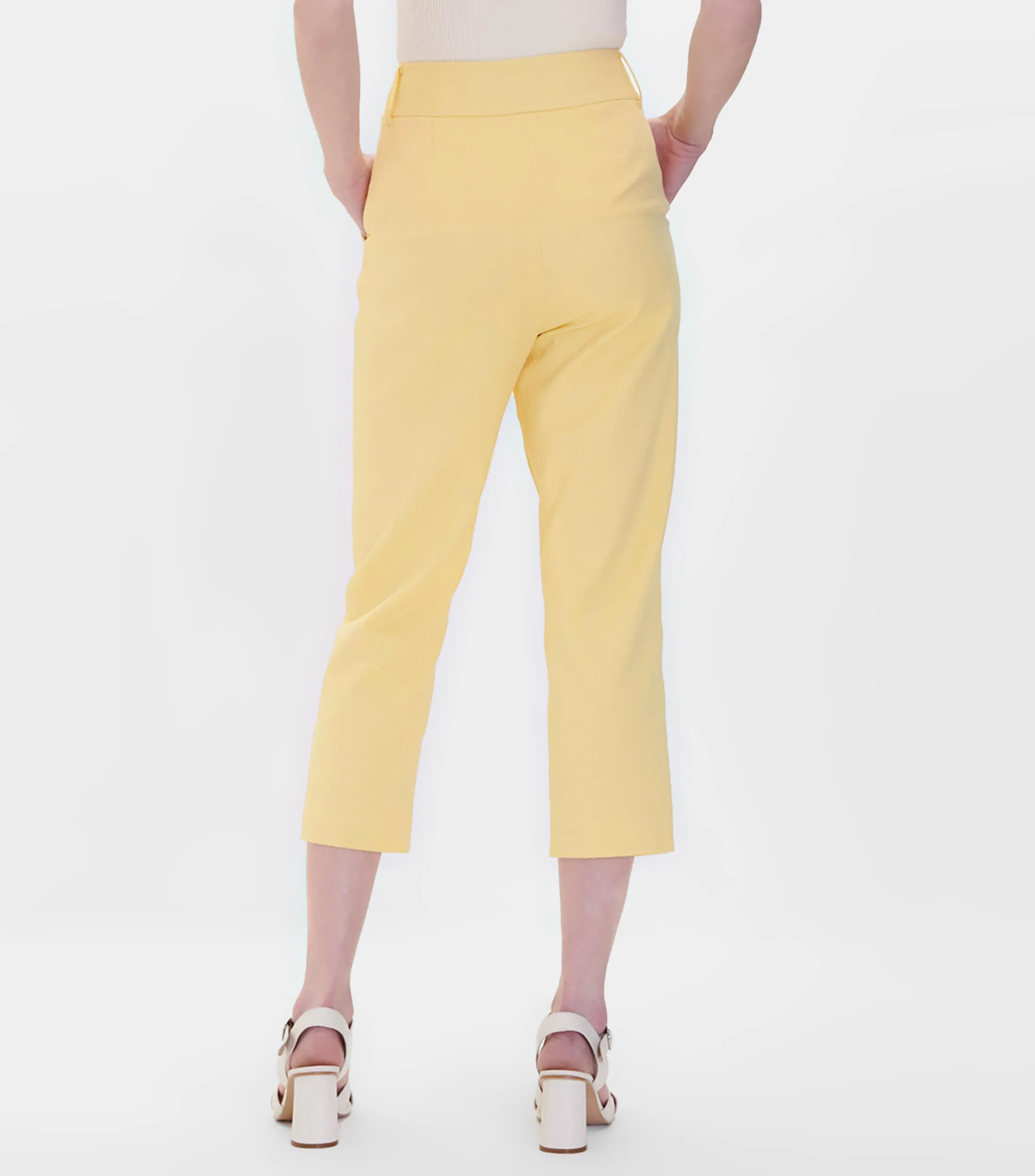 Julio Pantalón Recto Tiro Alto Jacquard Mujer