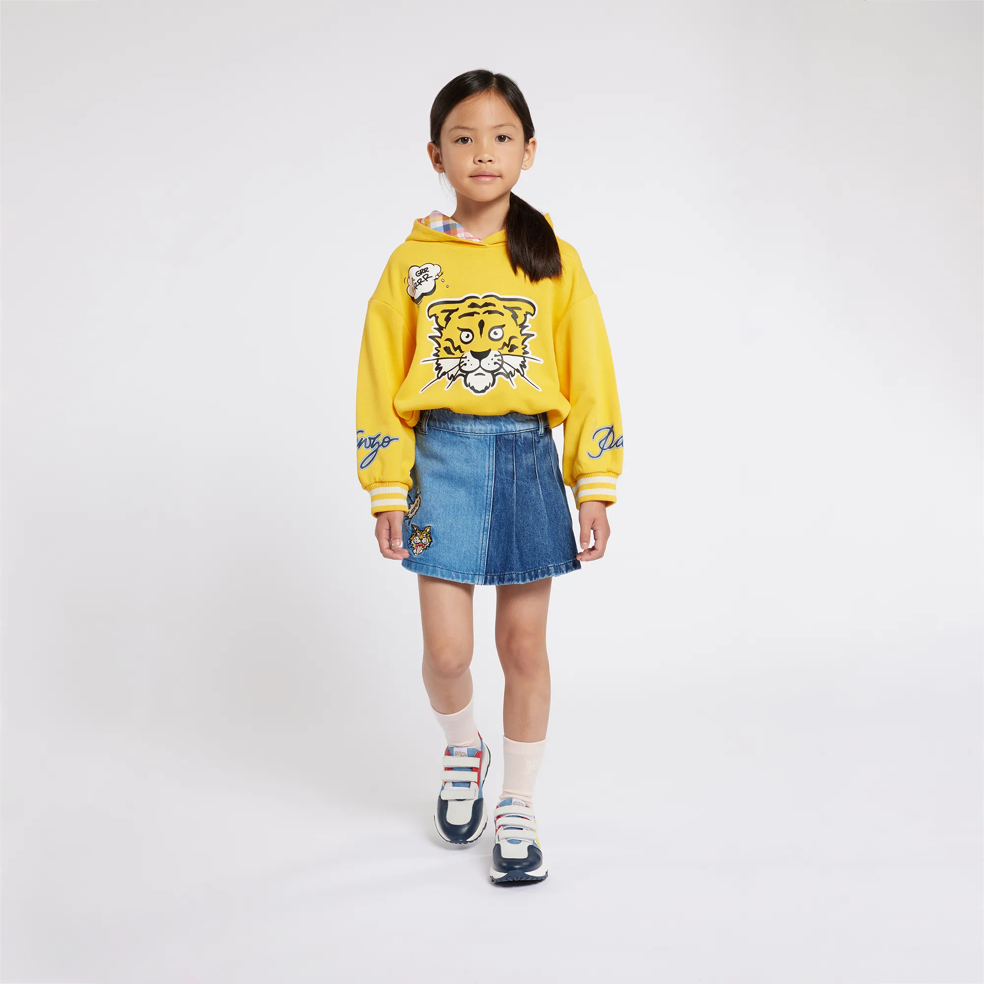 KENZO KIDS Pantalón corto vaquero bordado