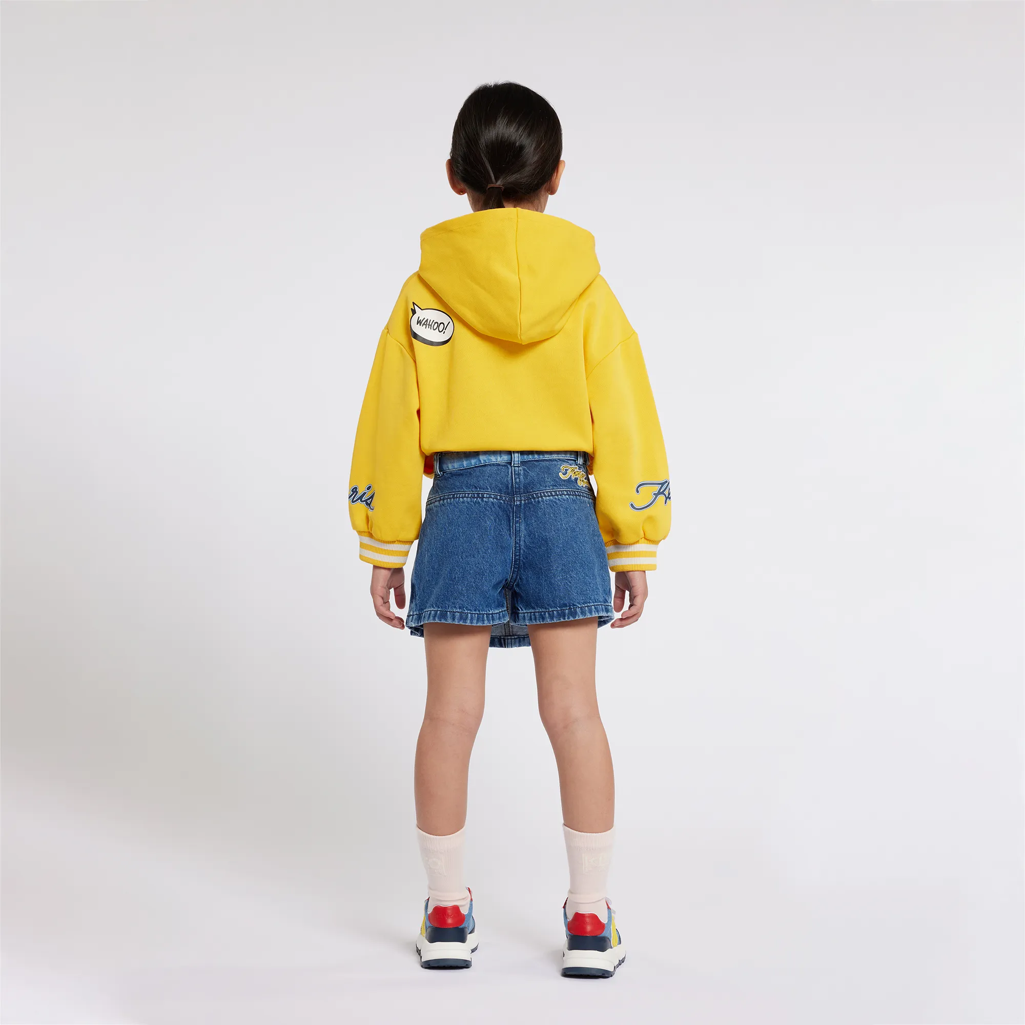 KENZO KIDS Pantalón corto vaquero bordado