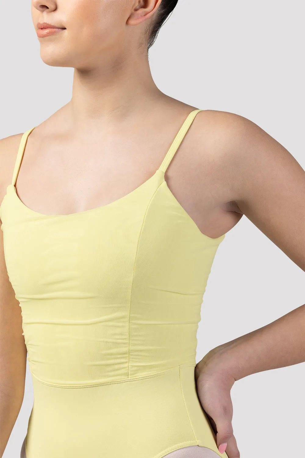 Ladies Franca Ruched Bodice Camisole Leotard