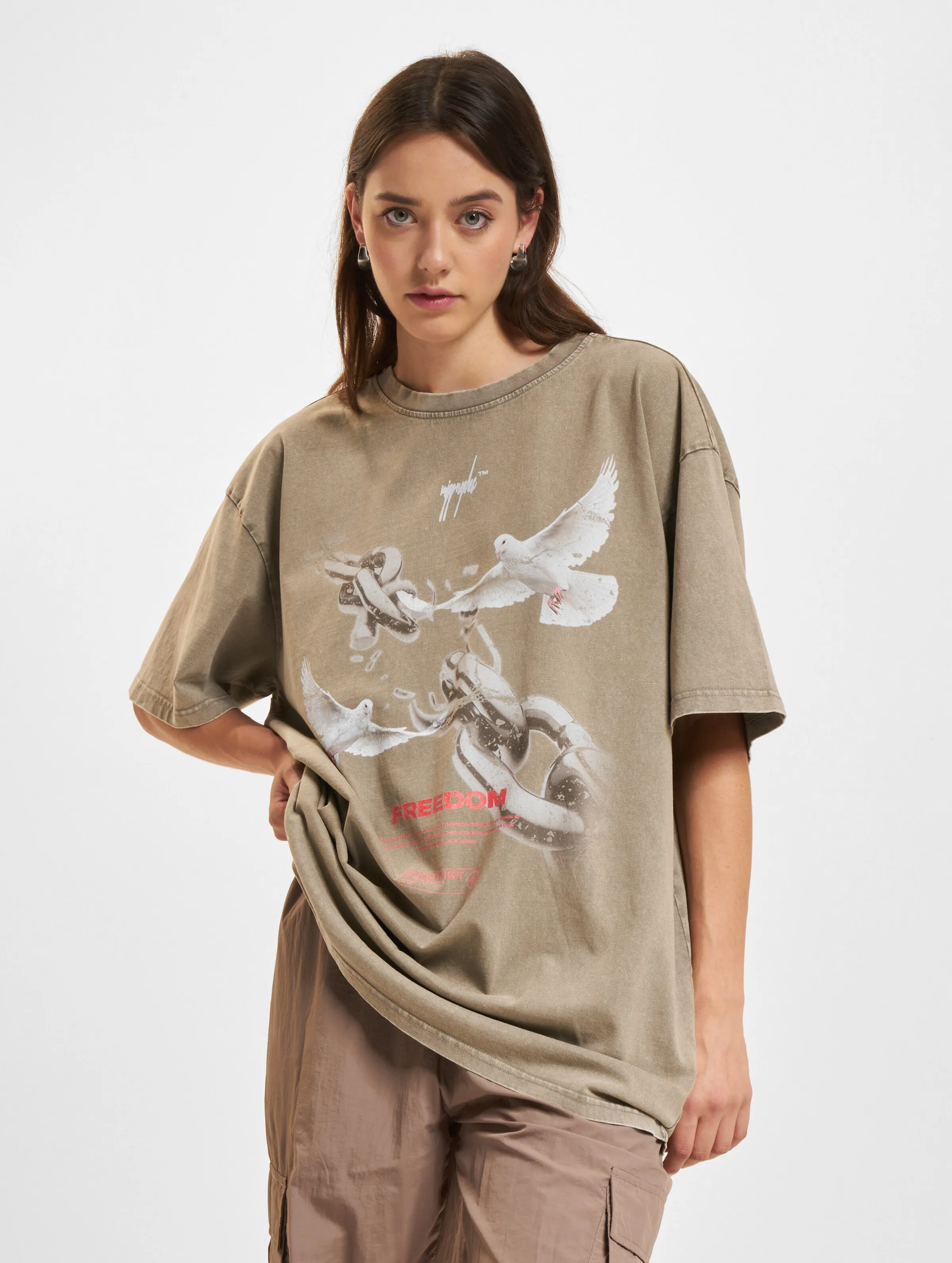 Ladies Freedom x Acid Washed Heavy Oversized